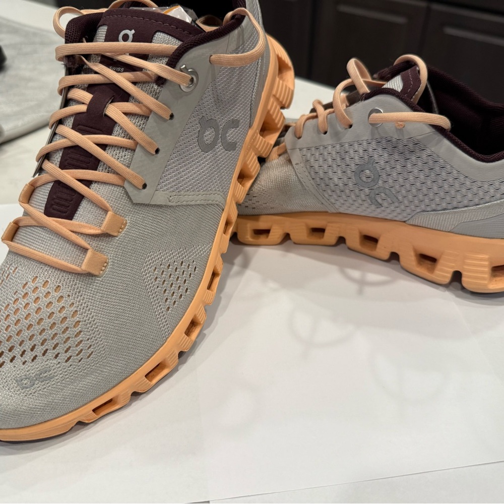 On Running Women's Sneakers in Gray and Tan
